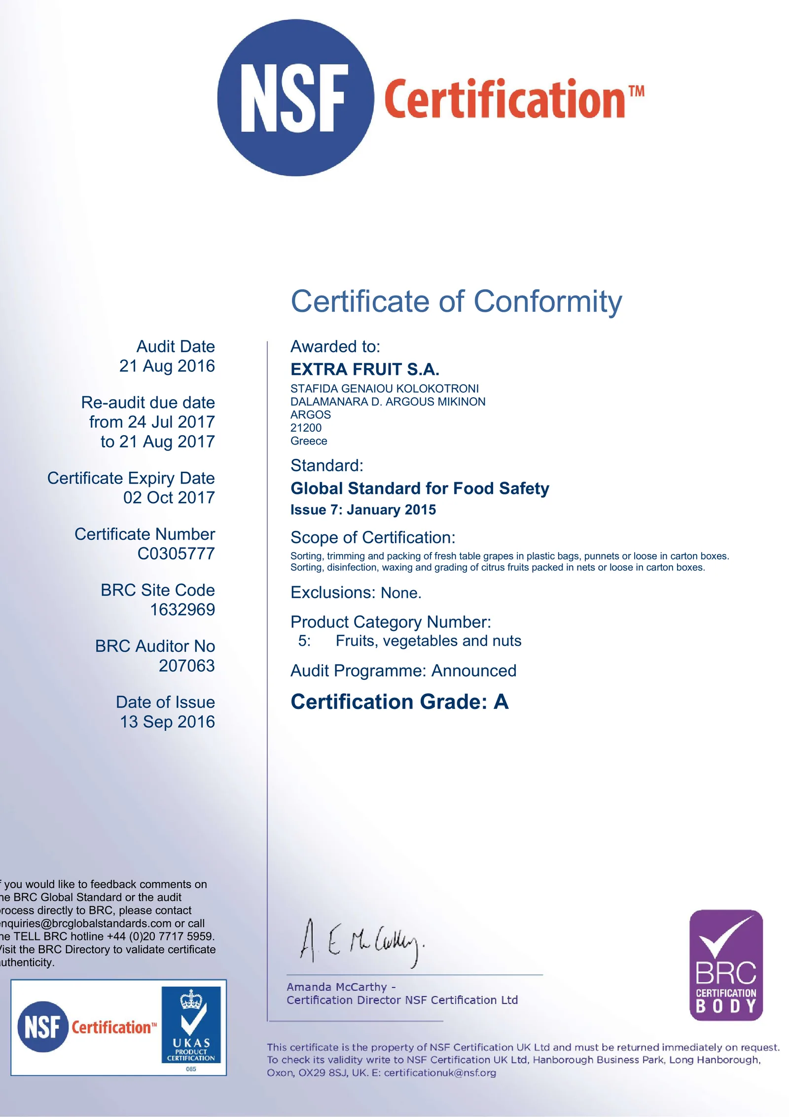 BRC Global Standard